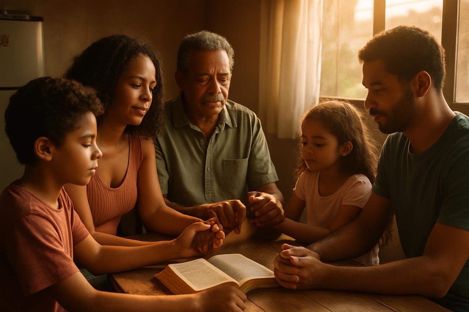 O Salmo 91 orado de joelhos: o que aconteceu com esta família é difícil de explicar